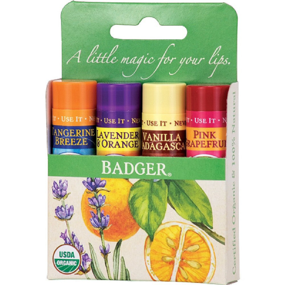 Classic Lip Balm 4 Pack--Green Box