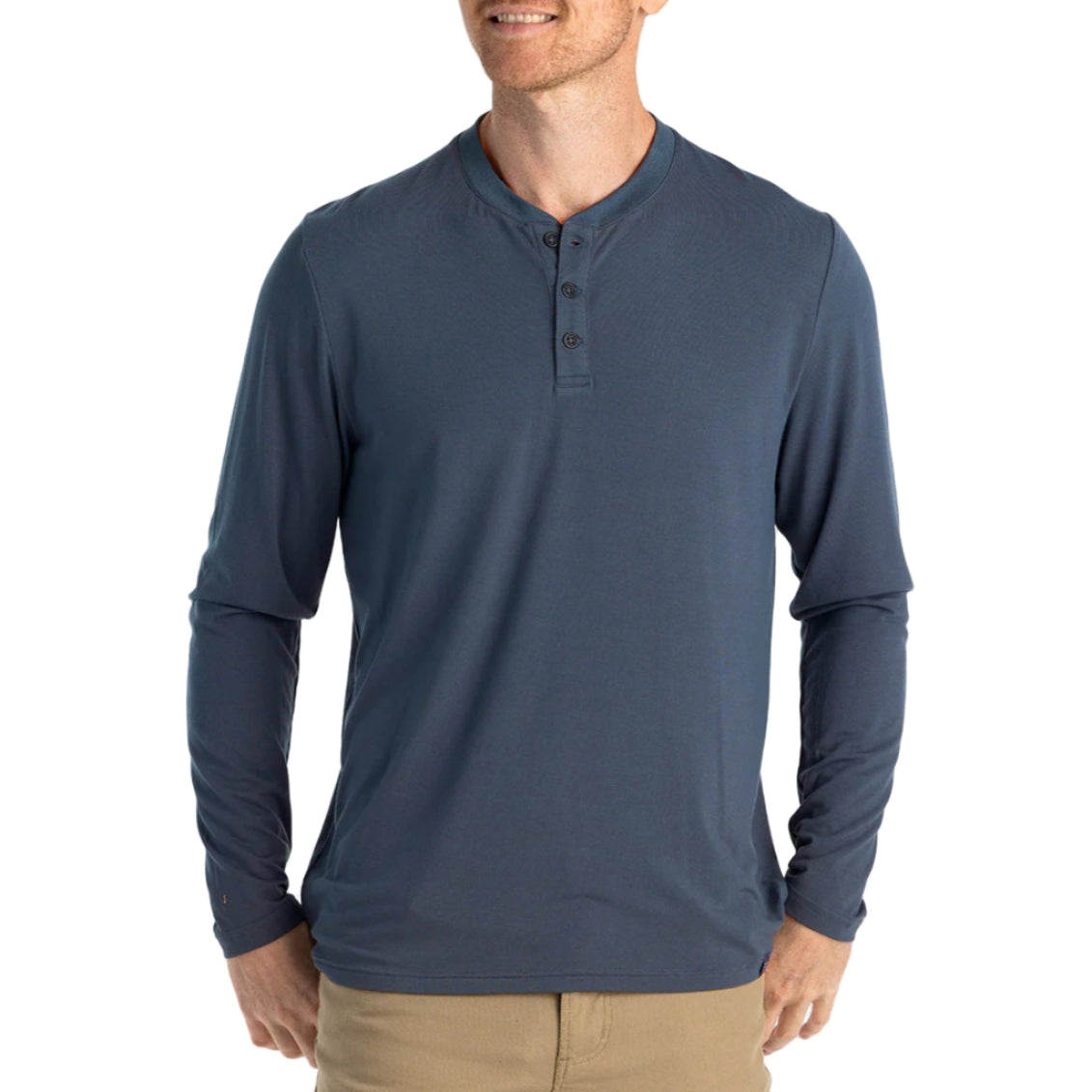 Men's Bamboo Flex Long Sleeve Henley