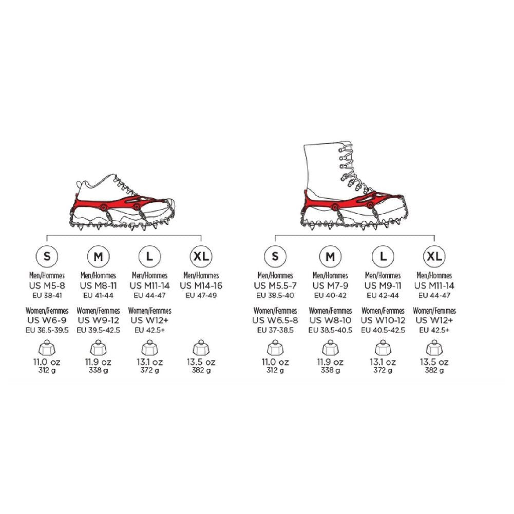 Microspikes Traction Crampons