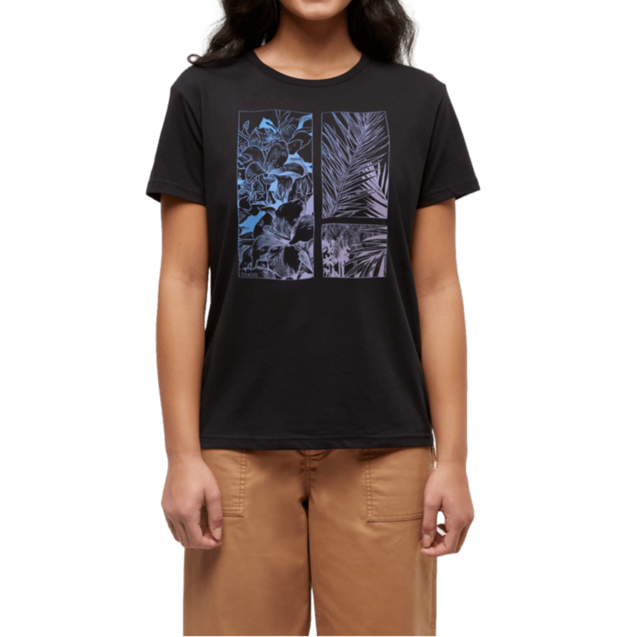 Women's Framed Haitian Bloom Short Sleeve T-Shirt
