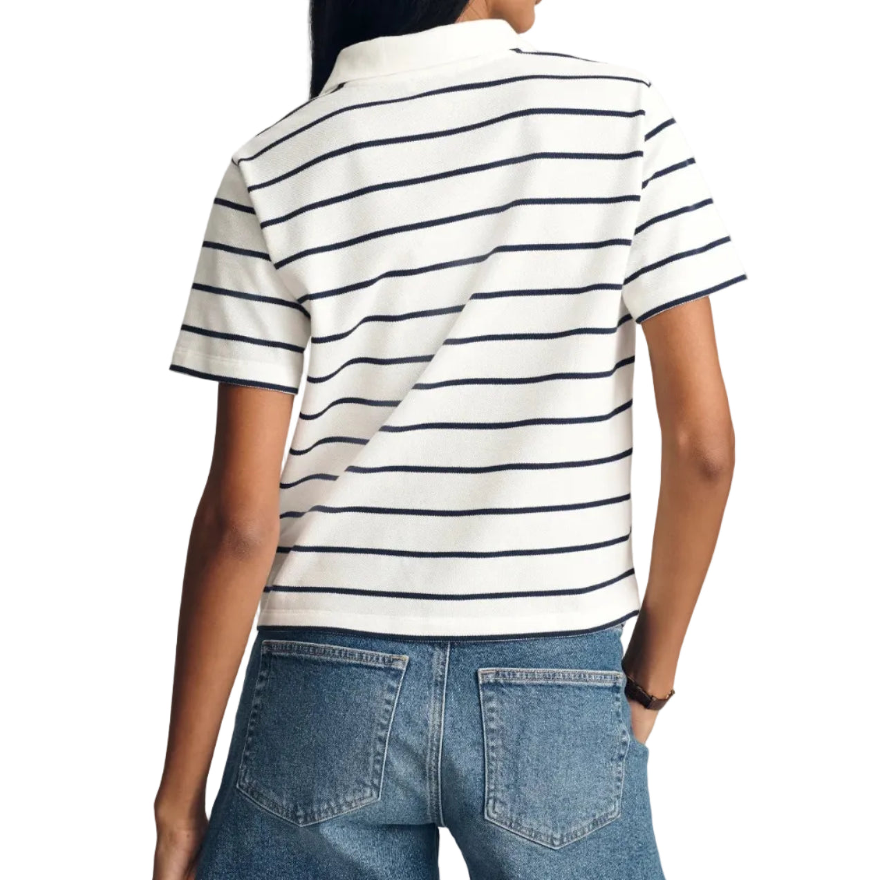 Women's Cropped Polo T-Shirt