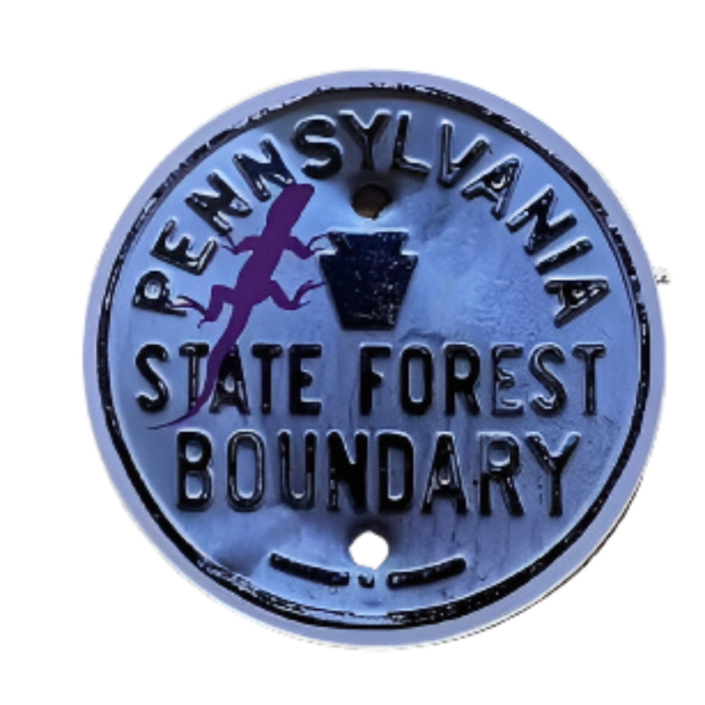 Pennsylvania State Forest Boundary Lizard Sticker