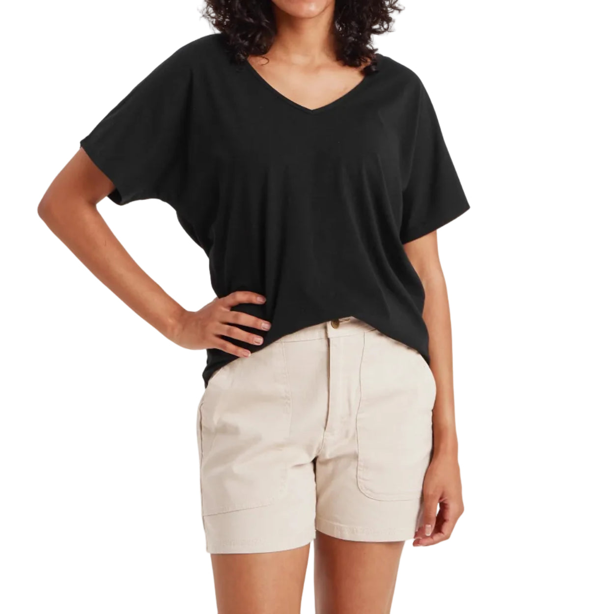 Women's Jutnu V-Neck Tee Short Sleeve Shirt