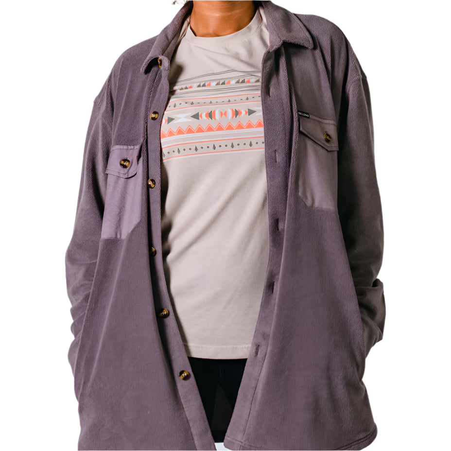 Women's Sawtooth Oversized Fleece Shacket