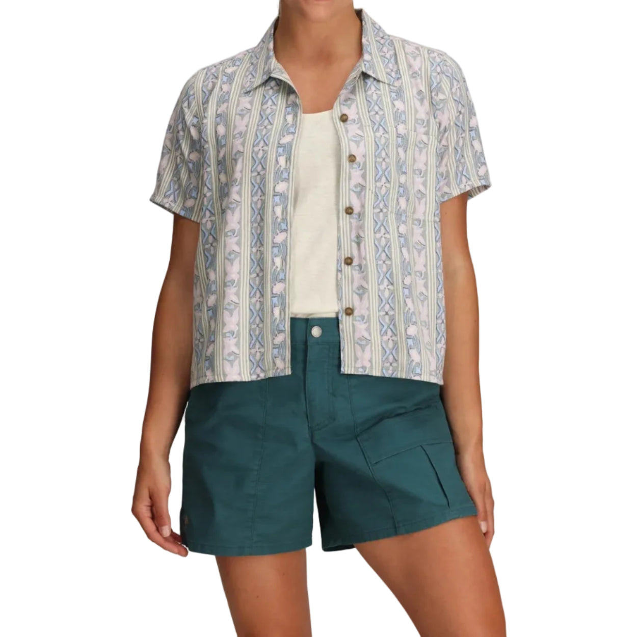 Women's Camino Pucker S/S Buttondown Shirt