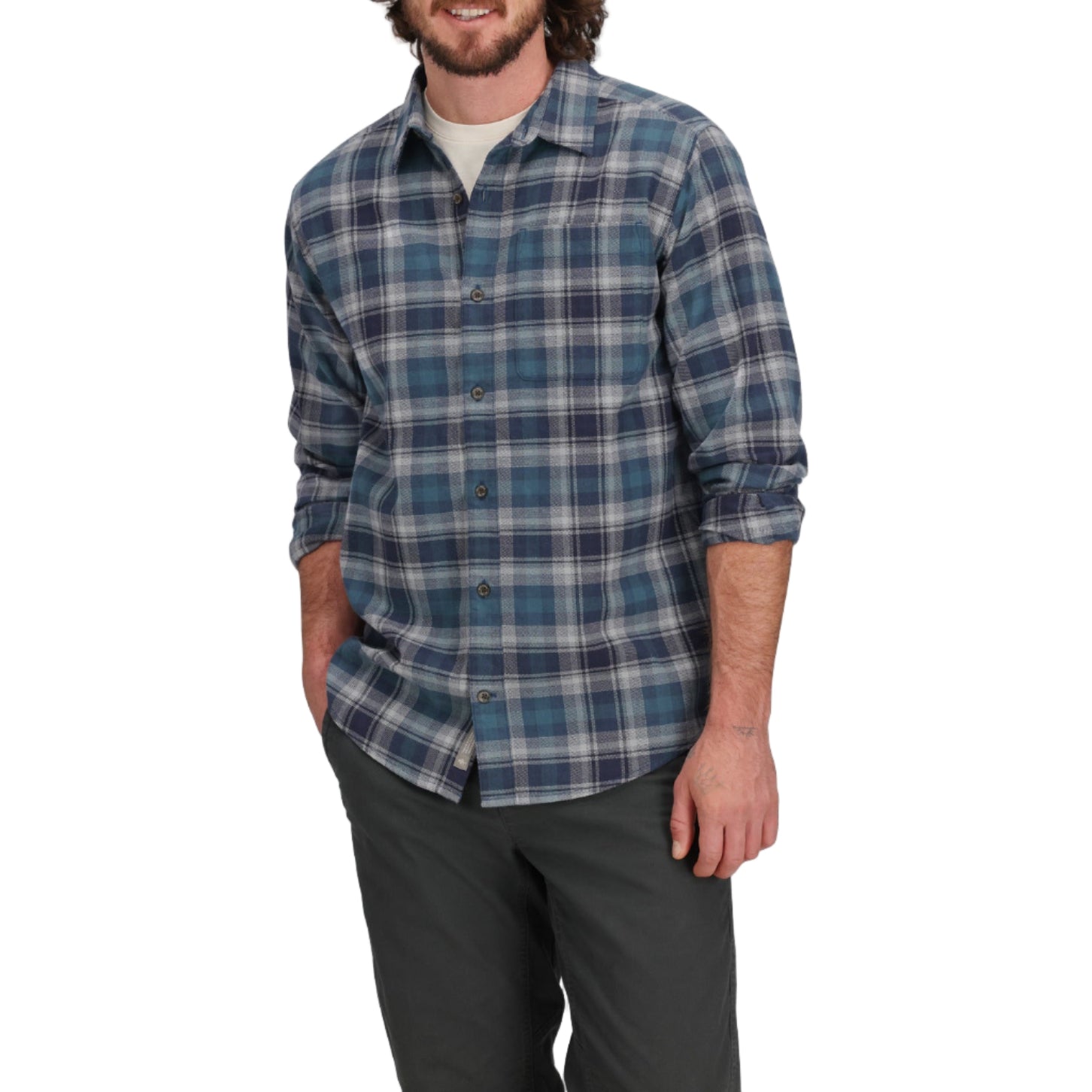 Men's Lieback Organic Cotton Flannel L/S Shirt