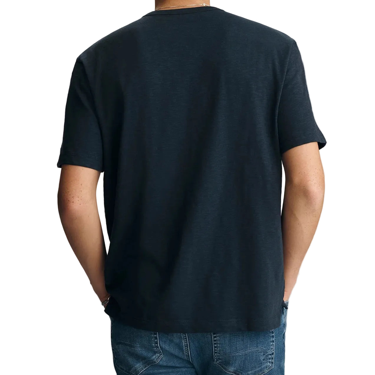 Men's Buttoned Henley Tee Shirt