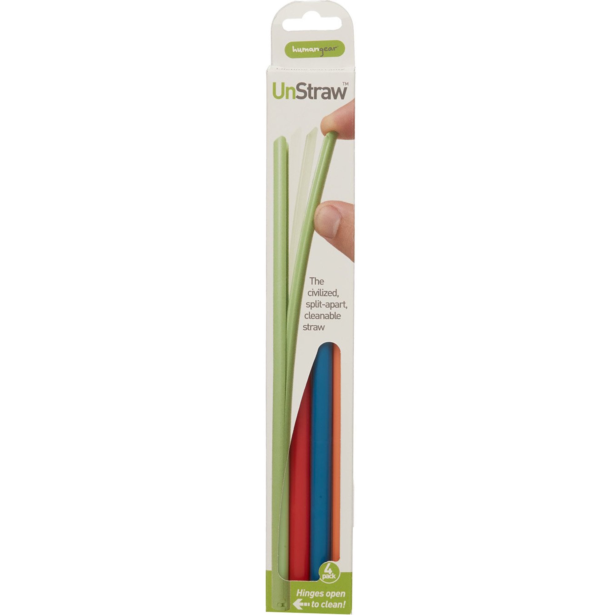 Unstraw Cleanable Reusable Straw--4 Pack