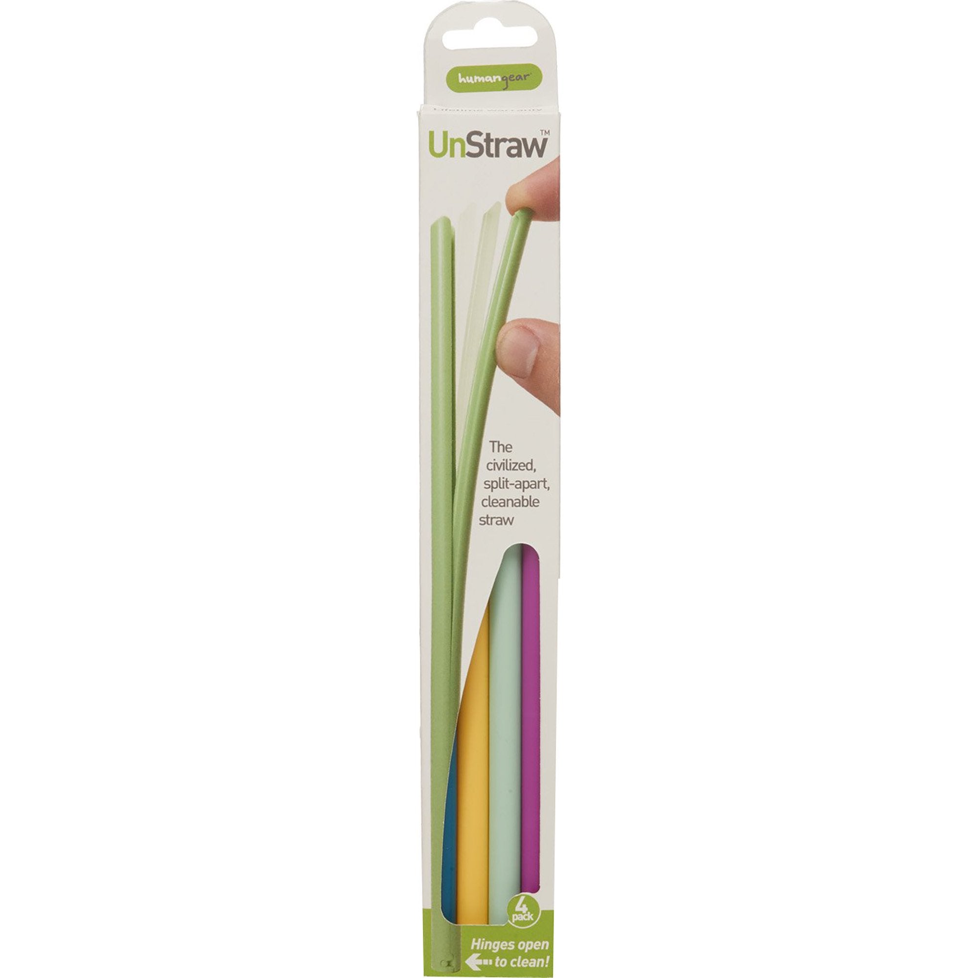 Unstraw Cleanable Reusable Straw--4 Pack