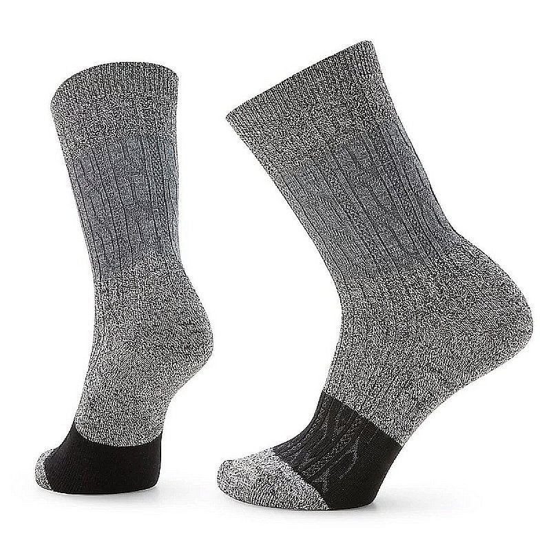 Women's Everyday Color Block Cable Zero Cushion Crew Socks