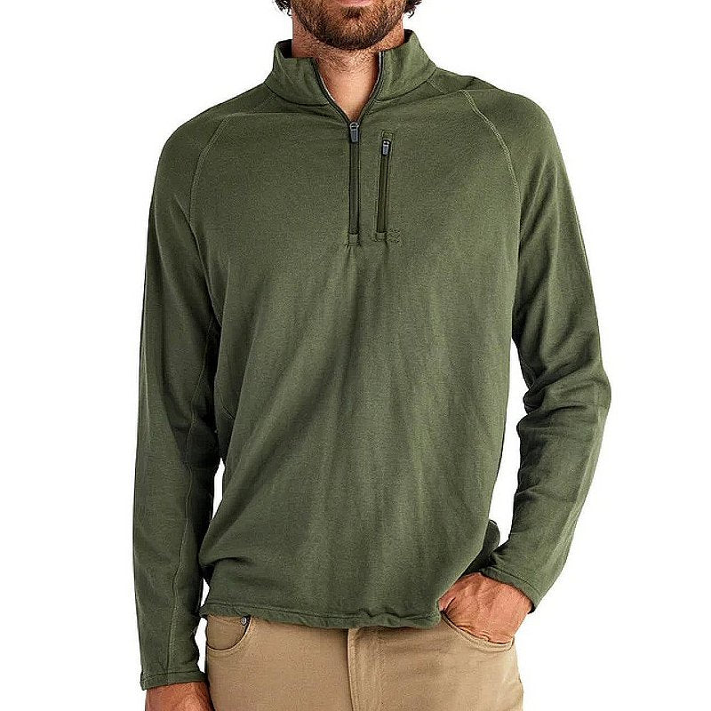 Men's Bamboo Heritage Fleece Quarter Zip Sweater