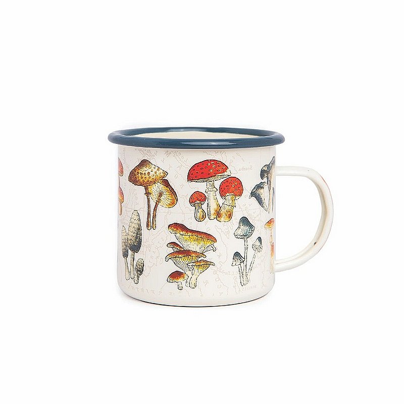 Mushroom Enamel Mug--17oz