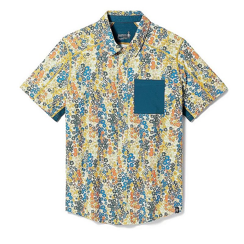 Men's Printed Short Sleeve Button Down Shirt