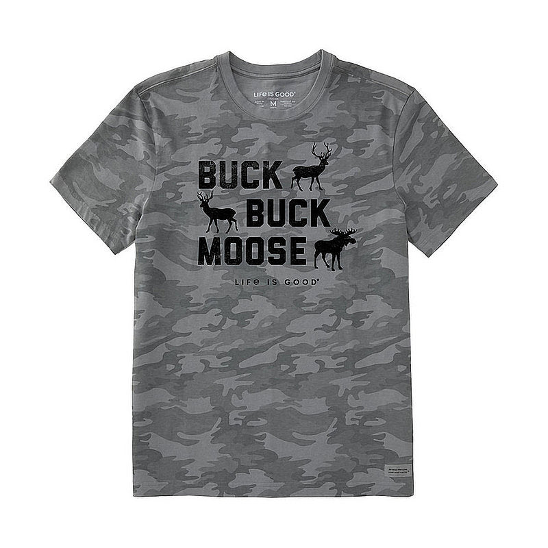 Men's Buck Buck Moose Allover Printed Crusher Tee Shirt