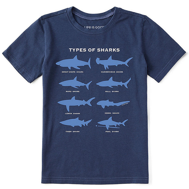 Kids Shark Diagram Crusher Tee