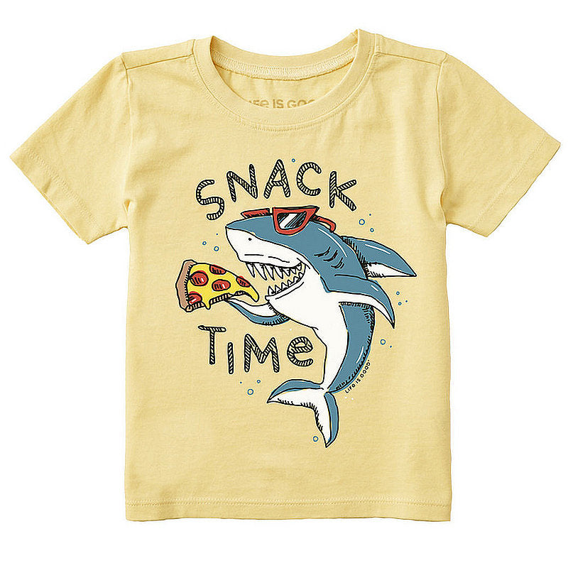 Toddler Snack Time Pizza Shark Crusher Tee Shirt