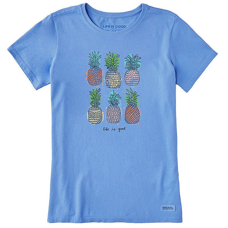 Women's Watercolor Pineapples Crusher-LITE Tee