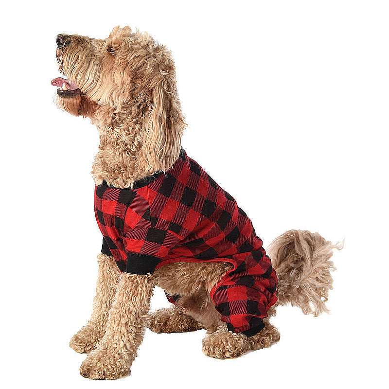 Bear Cheeks Plaid Dog Onesie