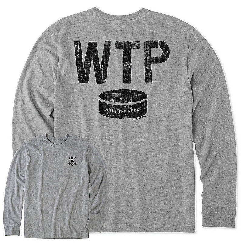 Men's What The Puck Long Sleeve Crusher Tee Shirt