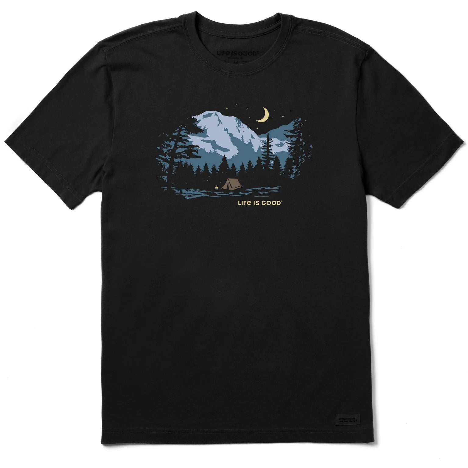 Men's Camping Solitude Short Sleeve Crusher Tee Shirt
