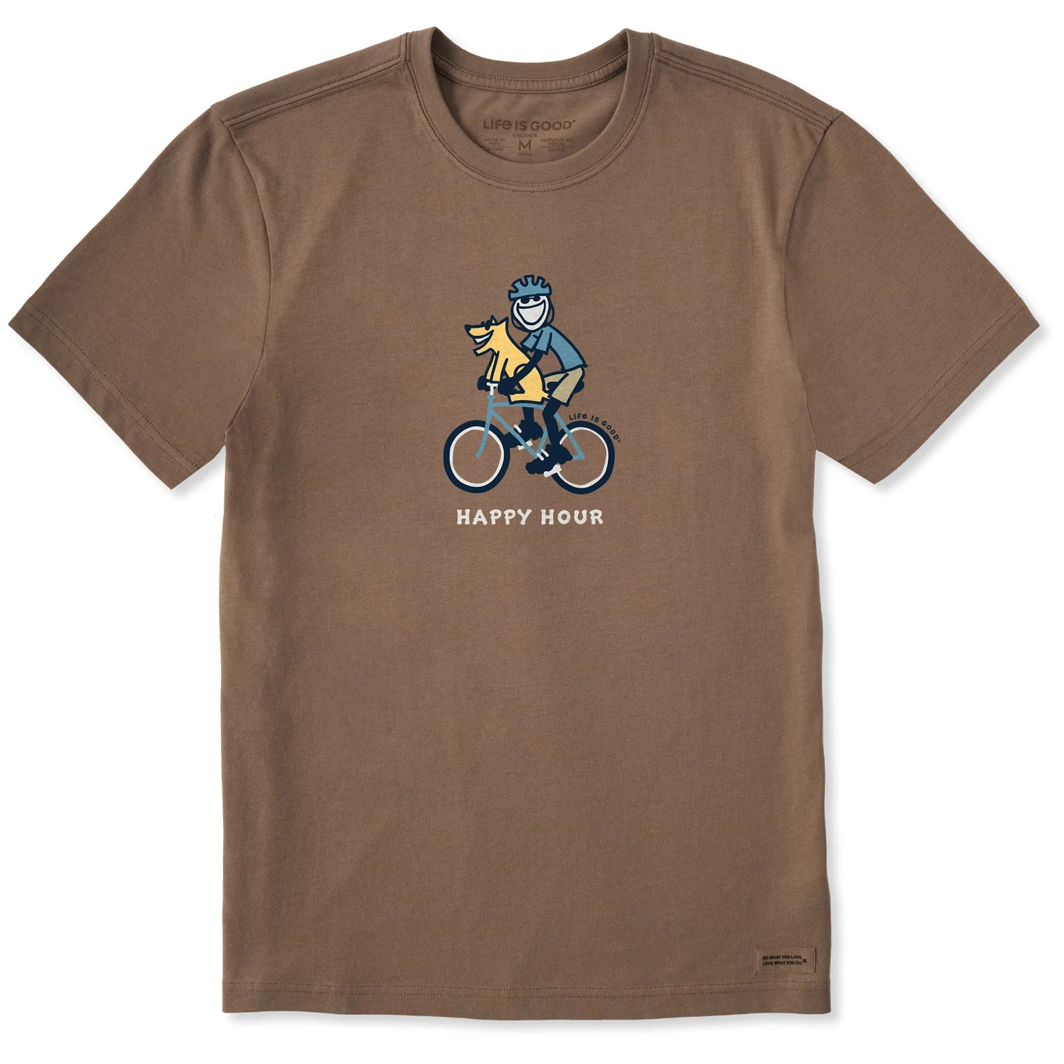 Men's Jake & Rocket Bike Happy Hour Short Sleeve Crusher Tee Shirt