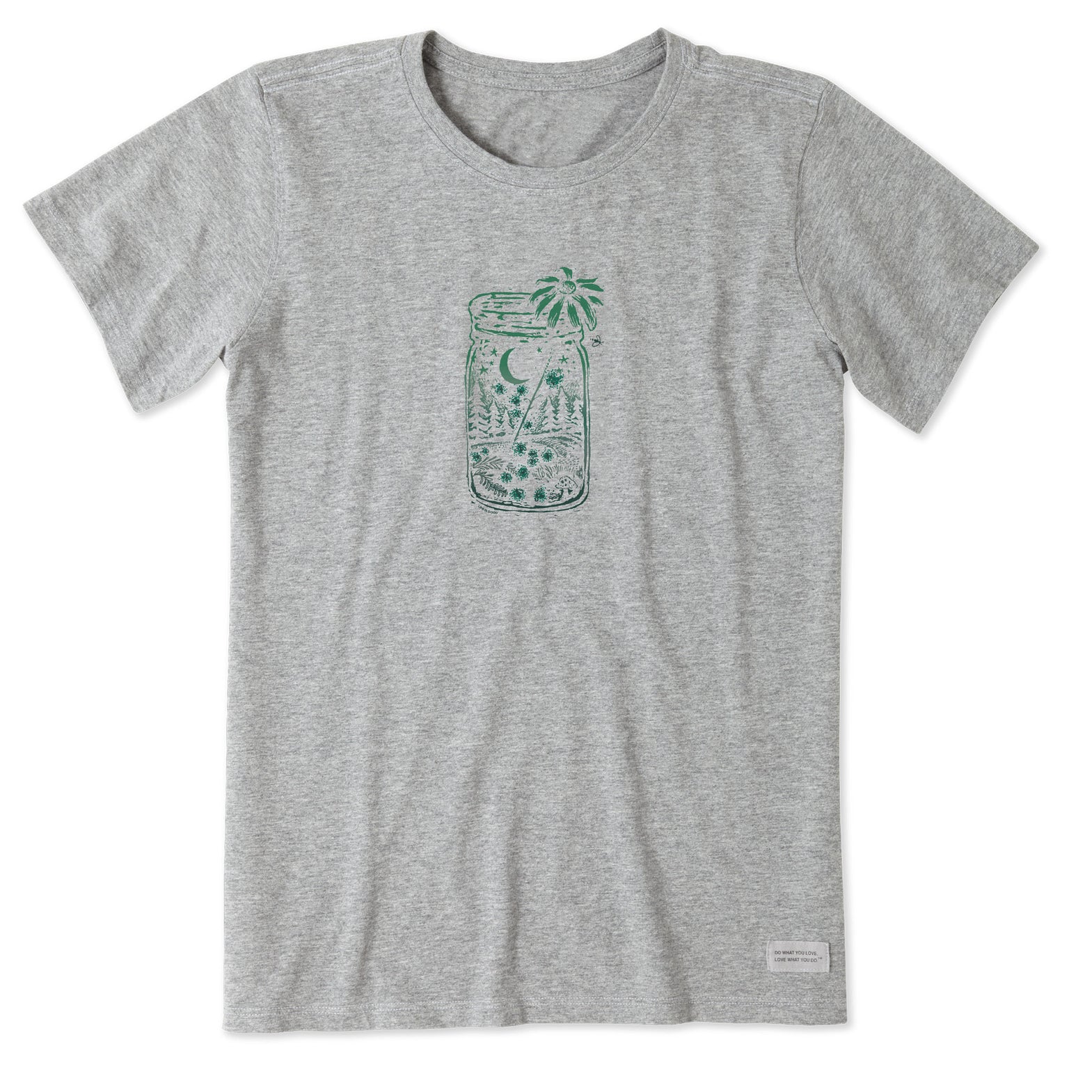 Women's Firefly Moon Jar Short Sleeve Crusher Tee Shirt