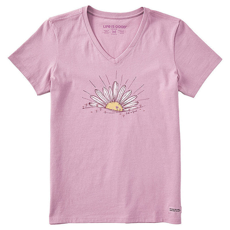 Women's Dreamy Sunrise Daisy Crusher Vee Shirt