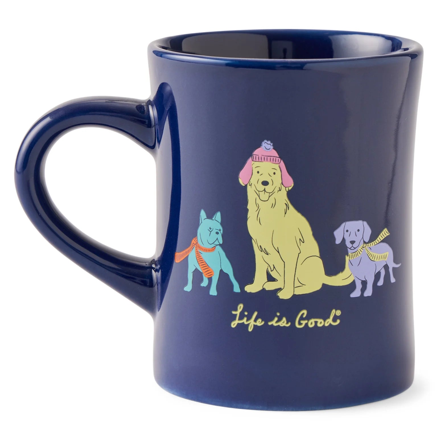 Warm Winter Dogs Trio Diner Mug