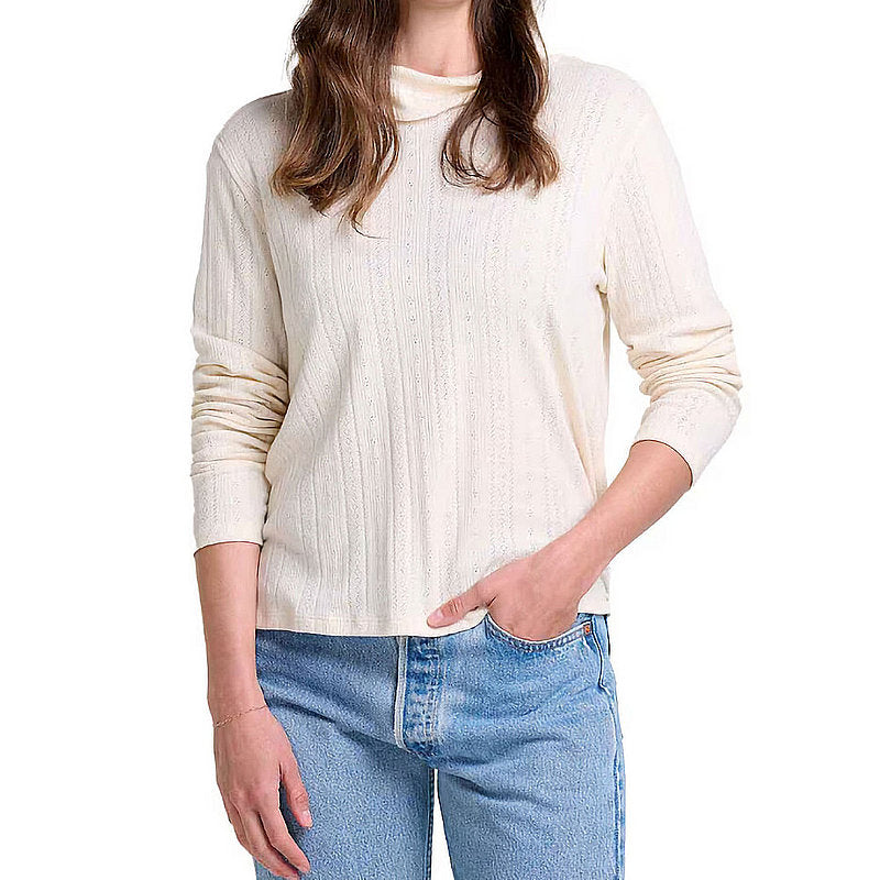 Women's Foothill Pointelle Long Sleeve T-Neck Shirt