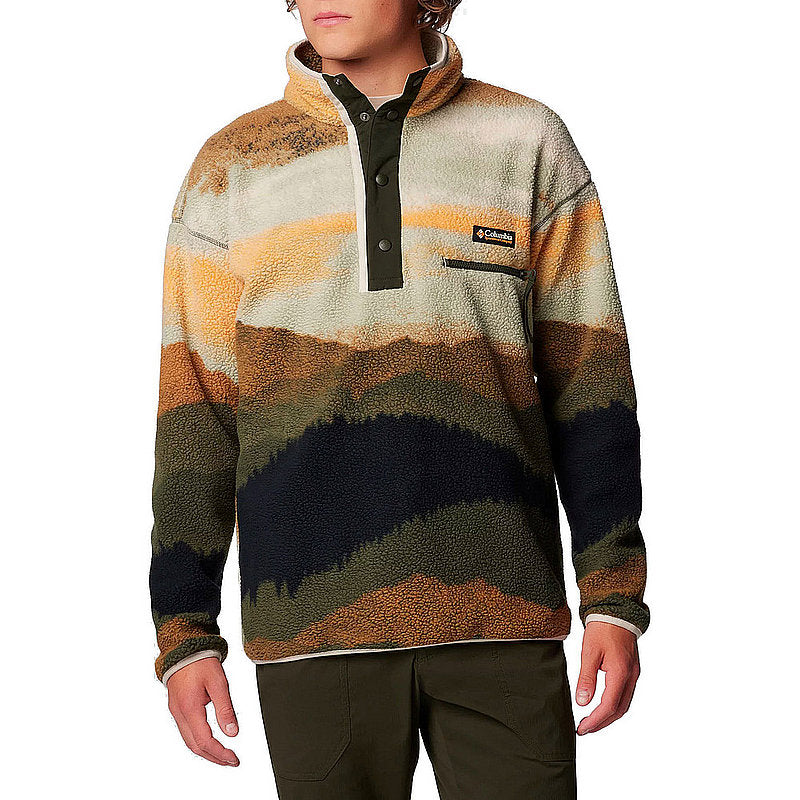 Men's Helvetia II Printed Half Snap Printed Fleece Pullover