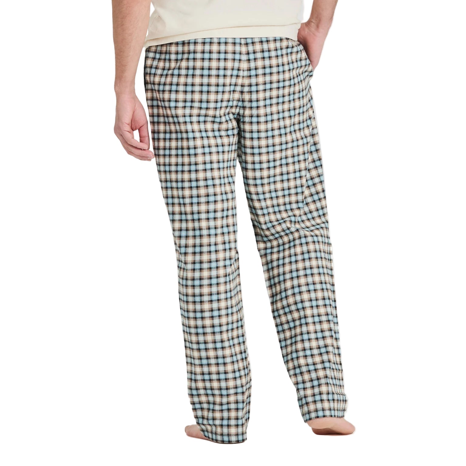Men's Putty Check Plaid Classic Sleep Pants