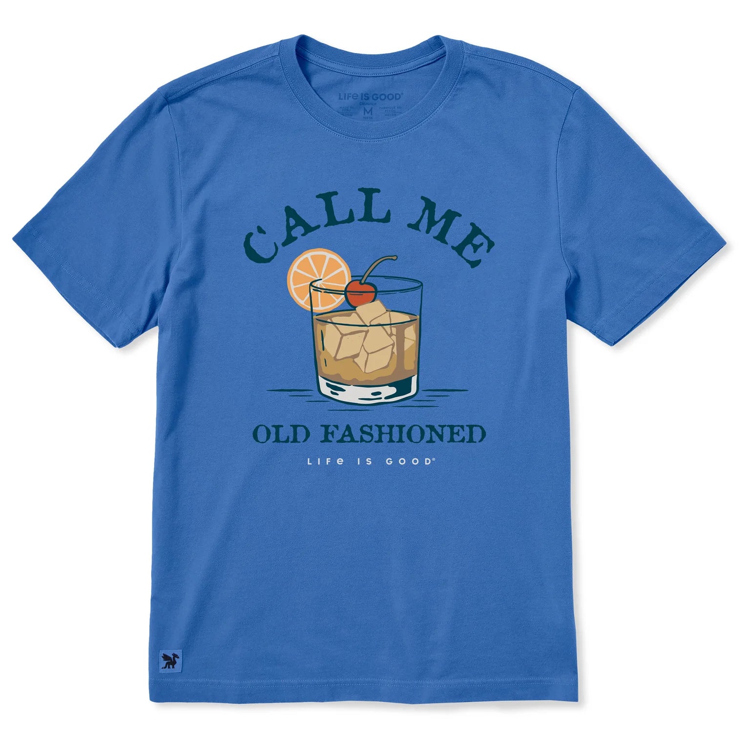 Men's Call me Old Fashioned Cocktail Short Sleeve Crusher Tee Shirt