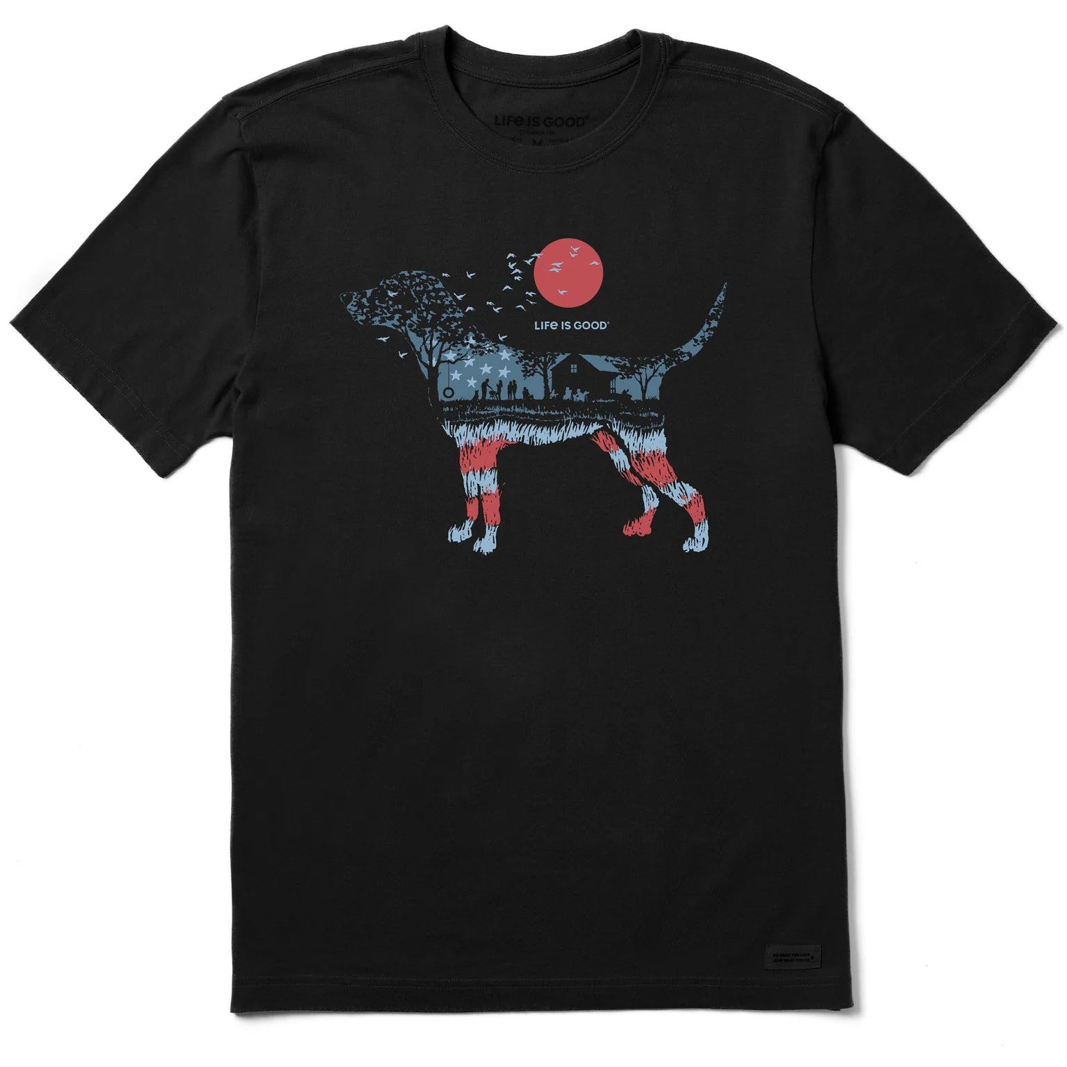 Men's BBQ USA Dogscape Short Sleeve Crusher-LITE Tee Shirt
