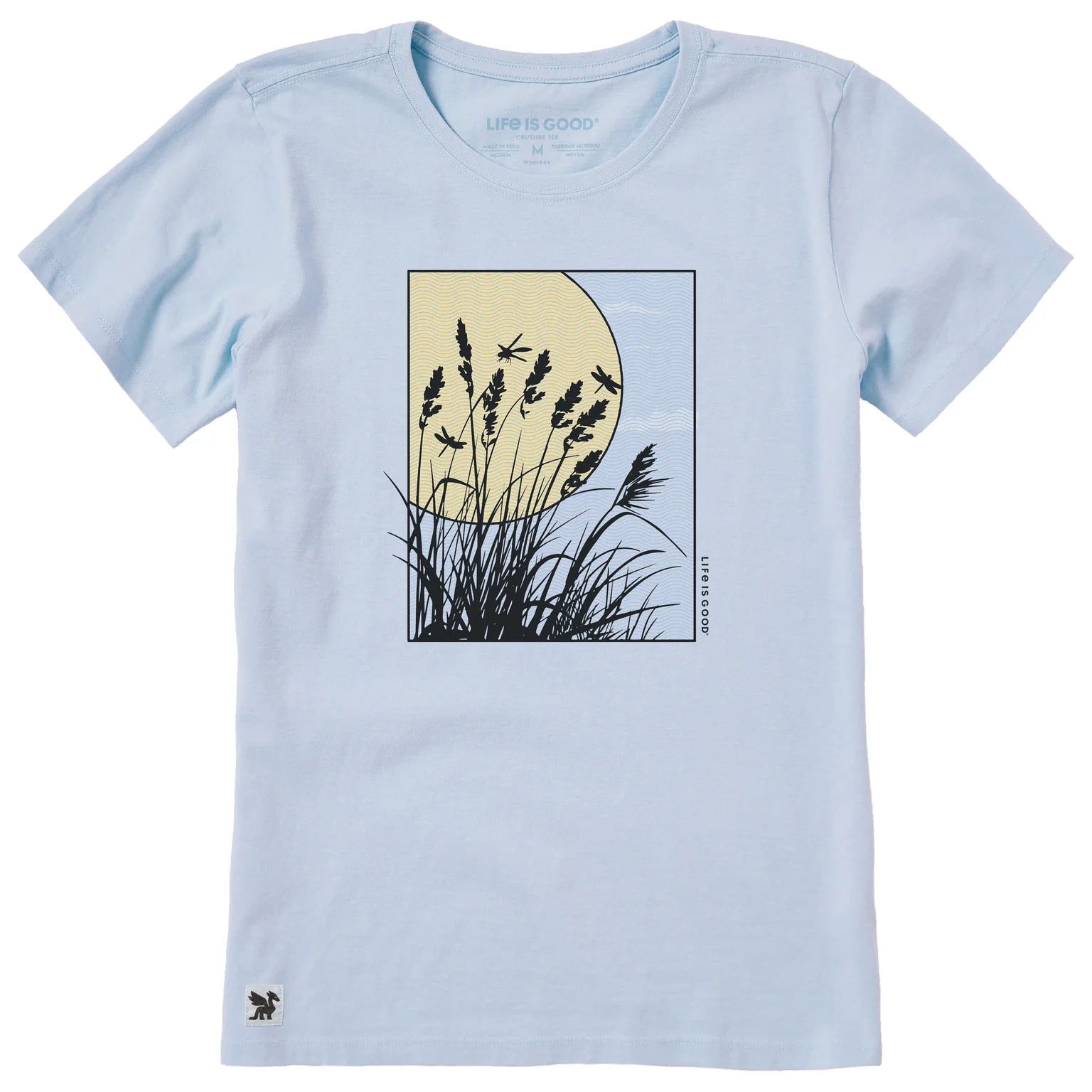 Women's Sunny Reeds Window Short Sleeve Crusher Tee Shirt