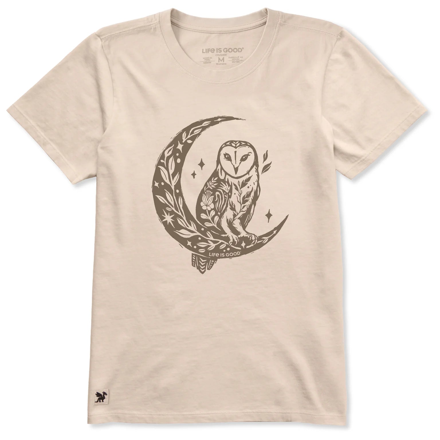 Women's Florowl Moon Short Sleeve Crusher Tee Shirt