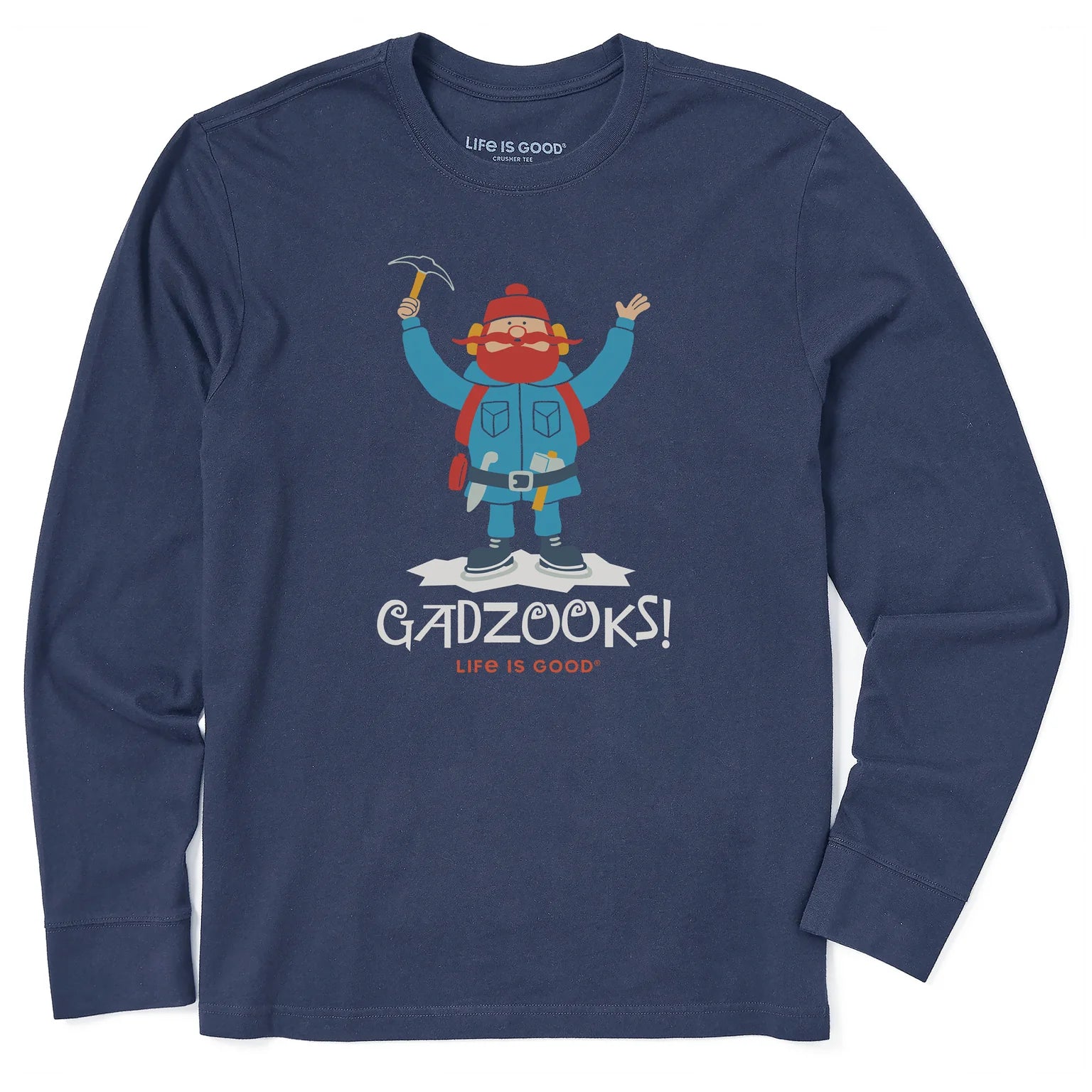 Men's Gadzooks Yukon Long Sleeve Crusher Tee Shirt