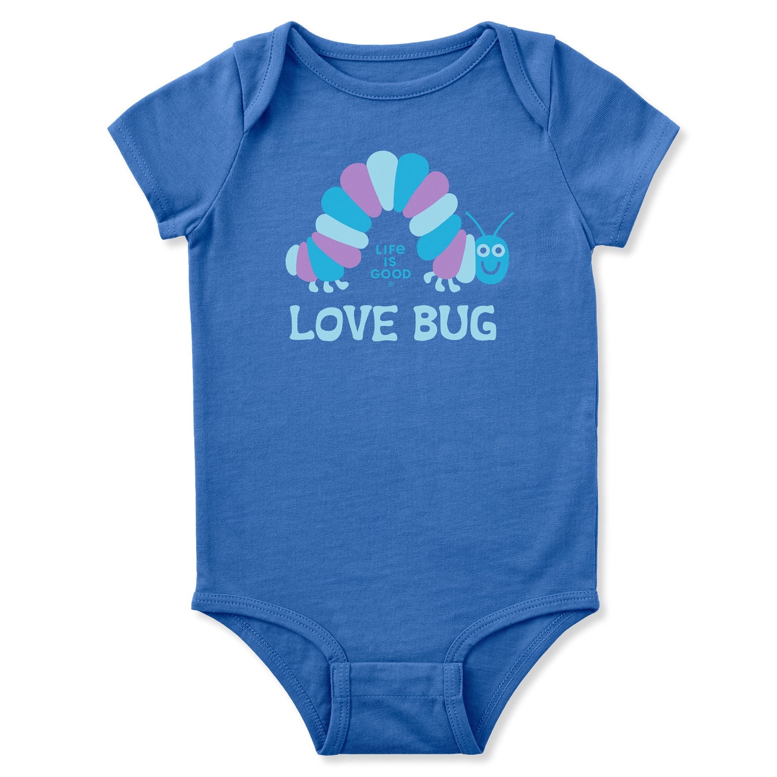 Baby Love Bug Caterpillar Short Sleeve Crusher Baby Bodysuit