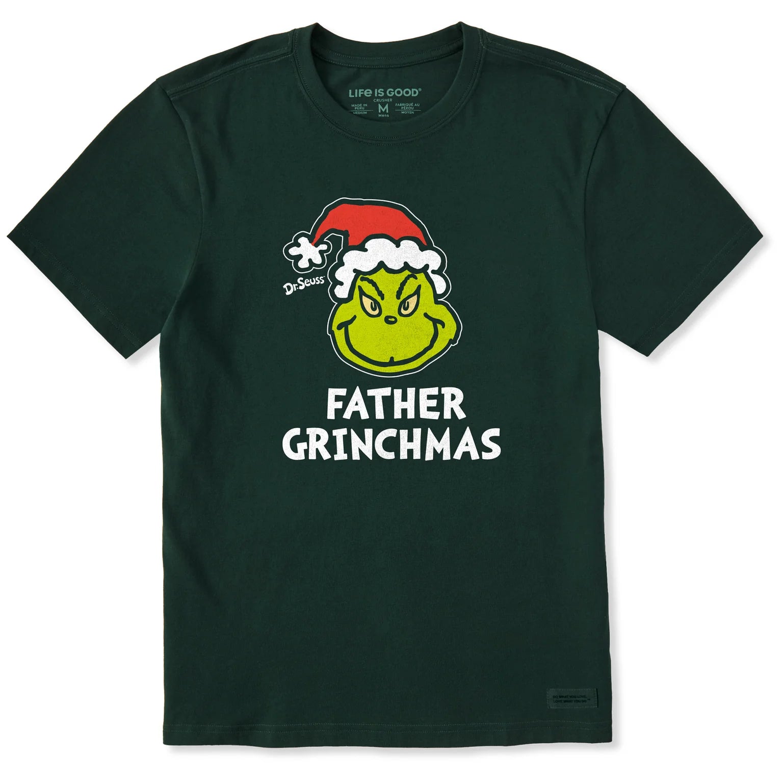 Men's Father Grinchmas Short Sleeve Crusher Tee Shirt