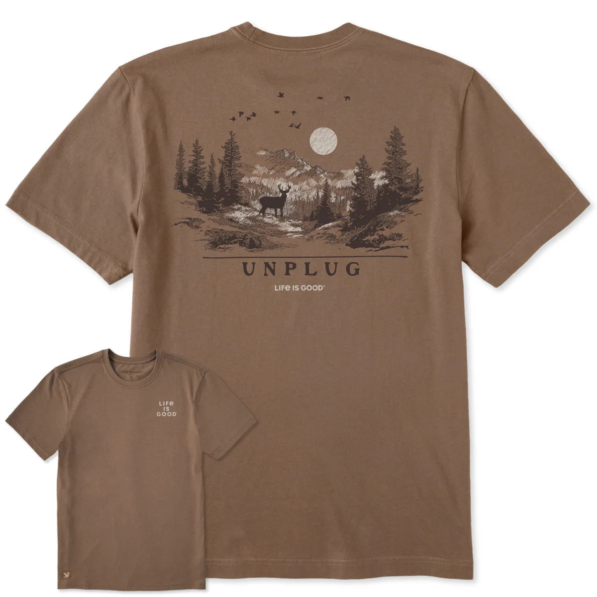 Men's Wilderness Unplugged Short Sleeve Crusher Tee Shirt