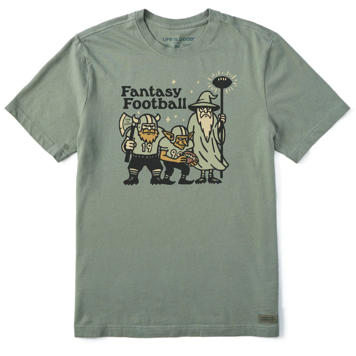 Men's Fantasy Football Trio Short Sleeve Crusher Tee Shirt