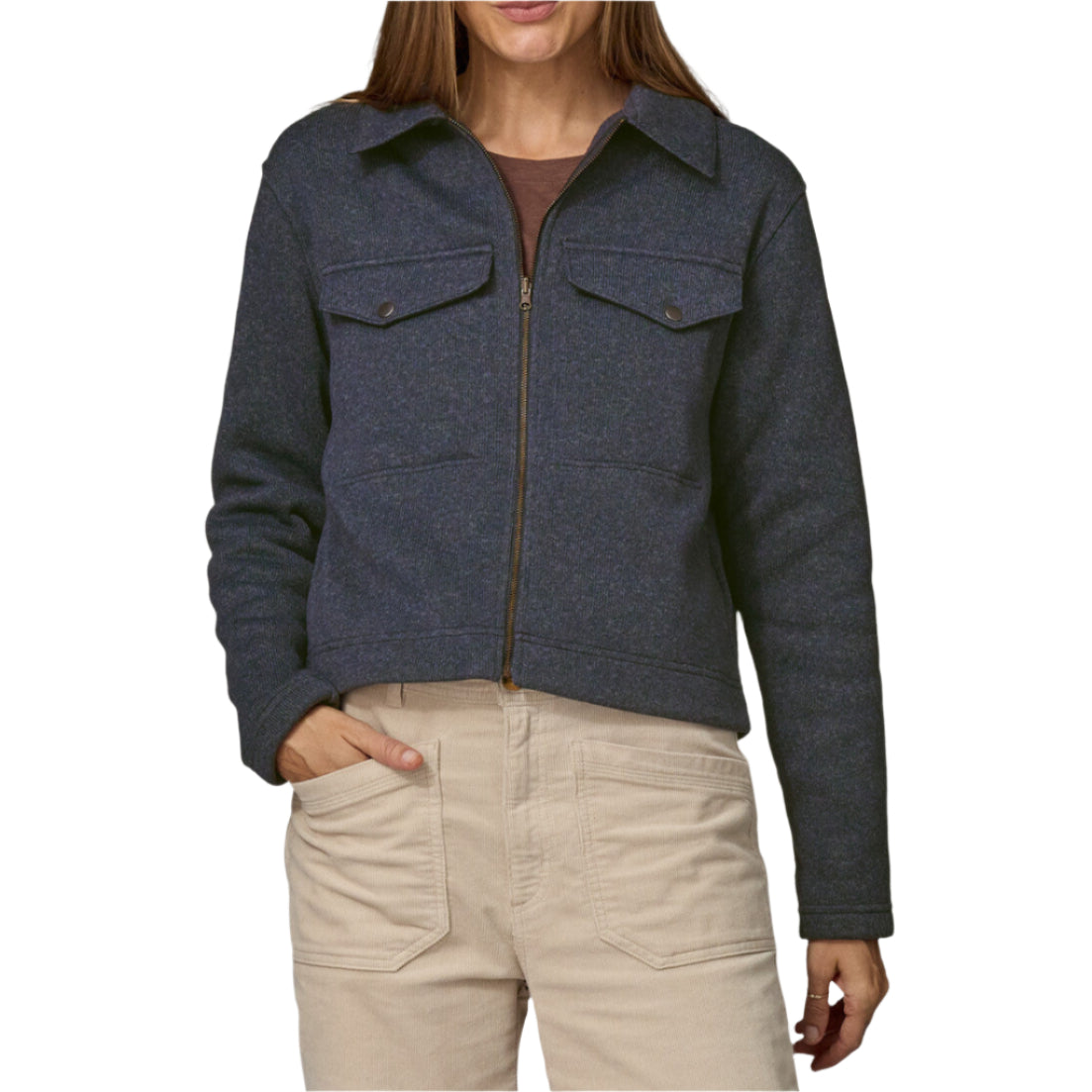 Women's Better Sweater Zippered Fleece Chore Jacket