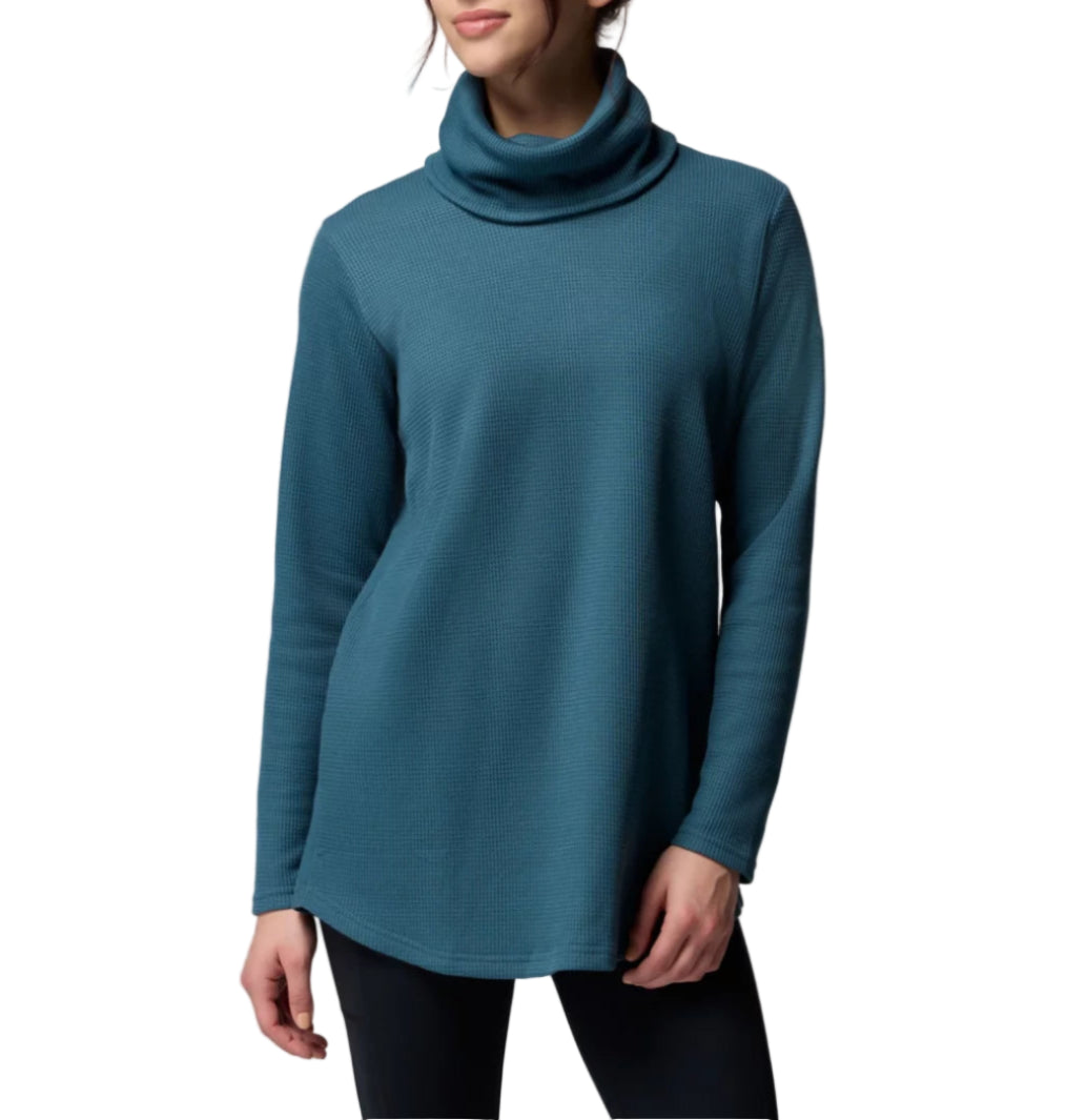 Women's Holly Hideaway Waffle Cowl Neck Pullover Sweater
