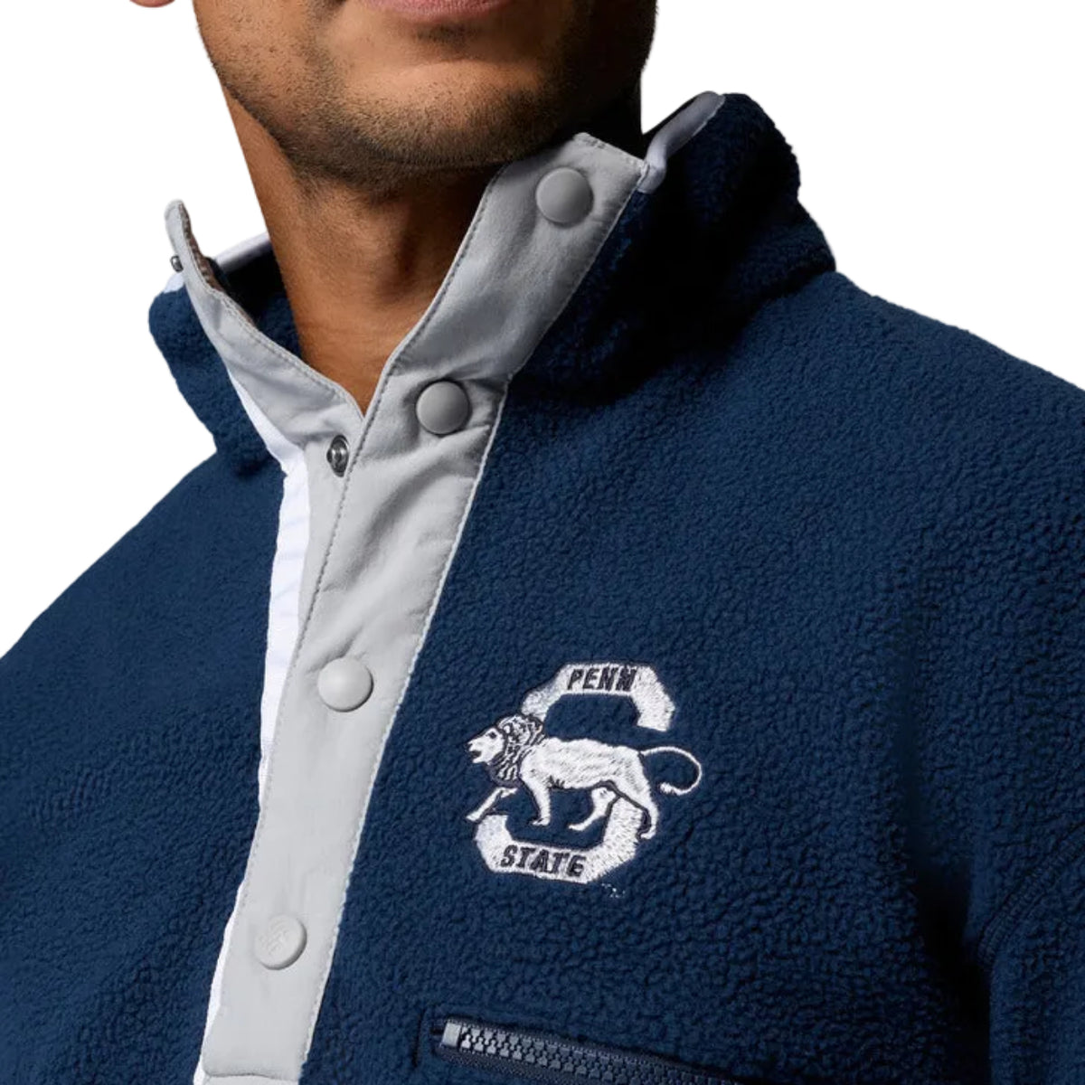 Men's Collegiate Helvetia Half Snap Fleece--Penn State