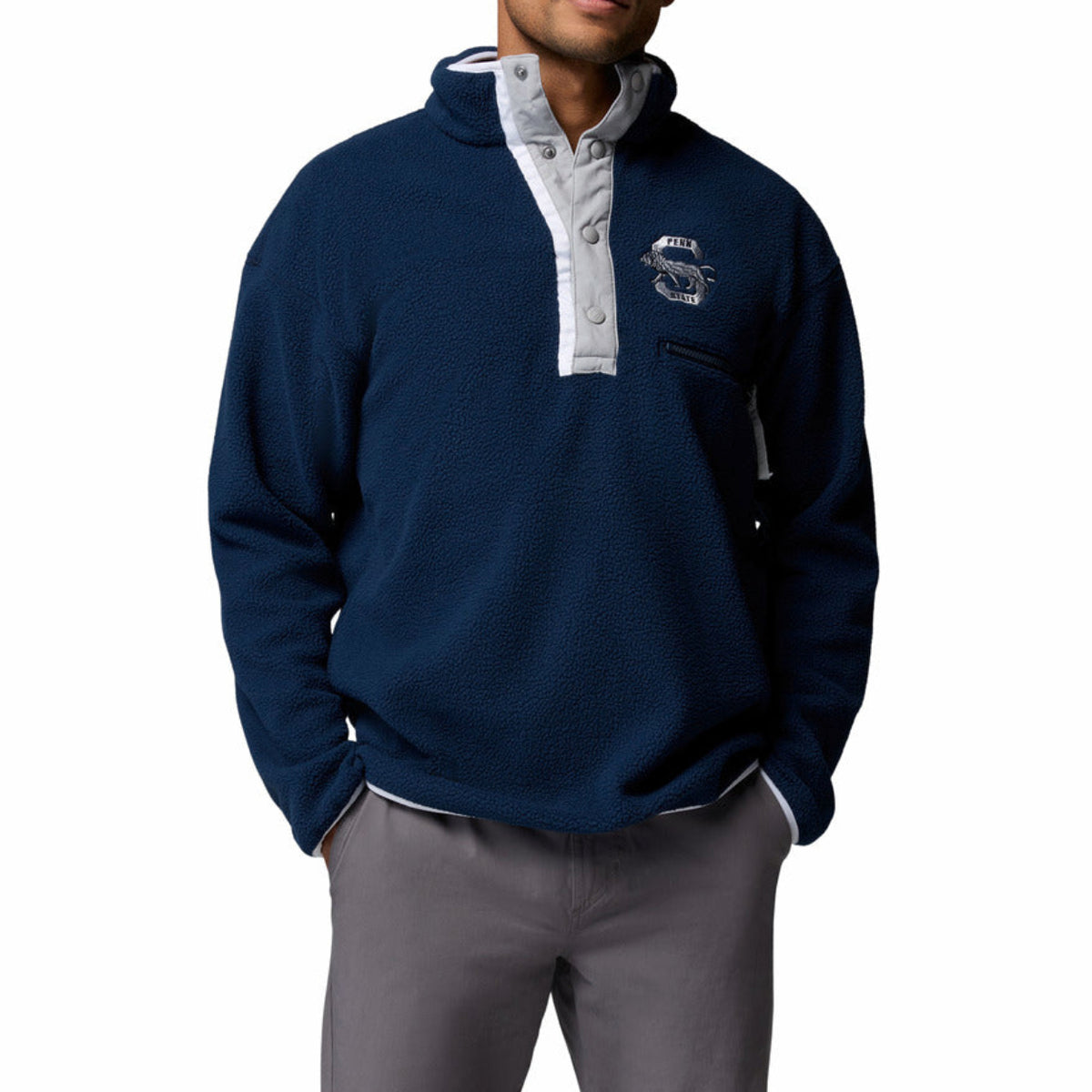 Men's Collegiate Helvetia Half Snap Fleece--Penn State