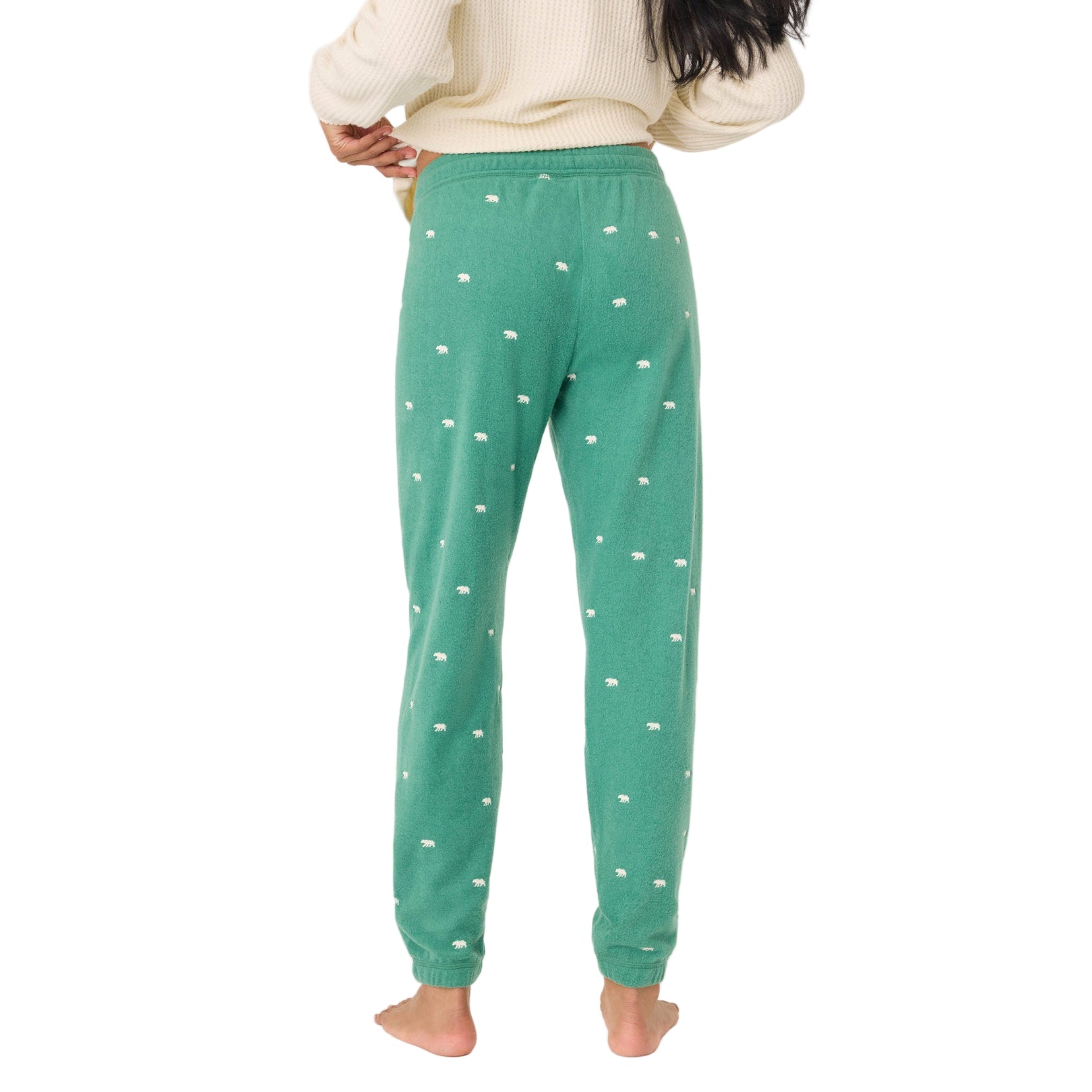 Women's The Outsider Embroidered Bear Fleece Banded Pants