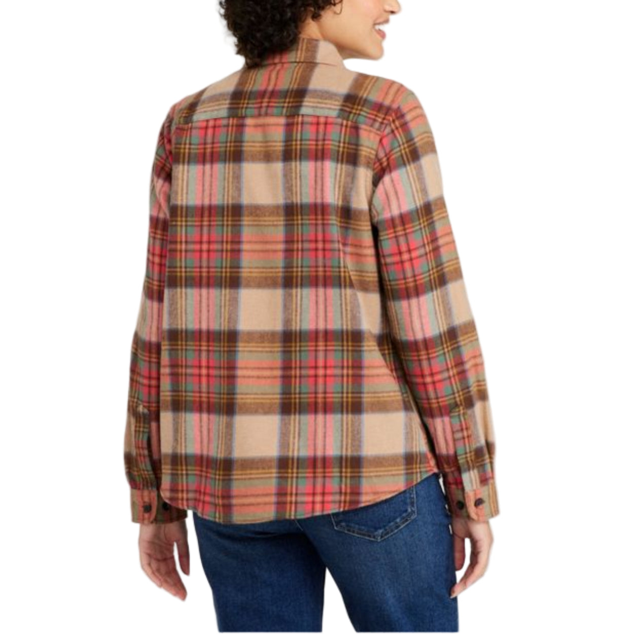 Women's Scotch Plaid Flannel Shirt