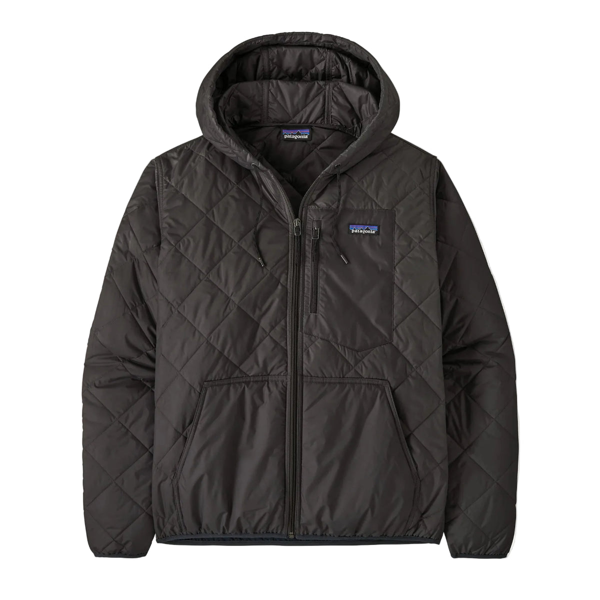 Men's Diamond Quilted Bomber Hoody