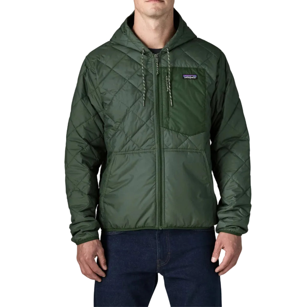 Men's Diamond Quilted Bomber Hoody