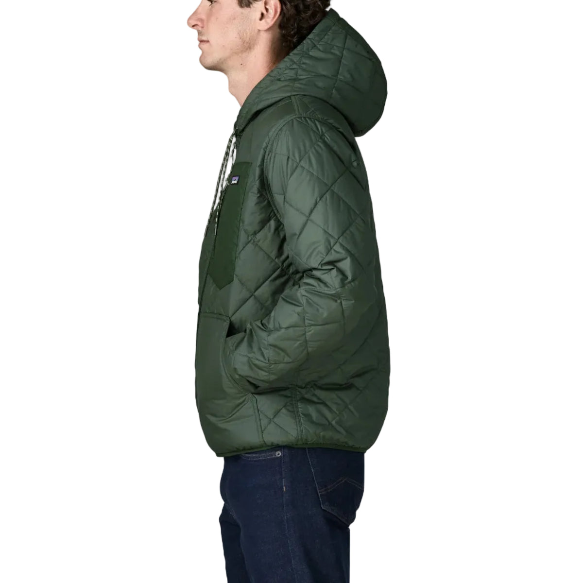 Men's Diamond Quilted Bomber Hoody