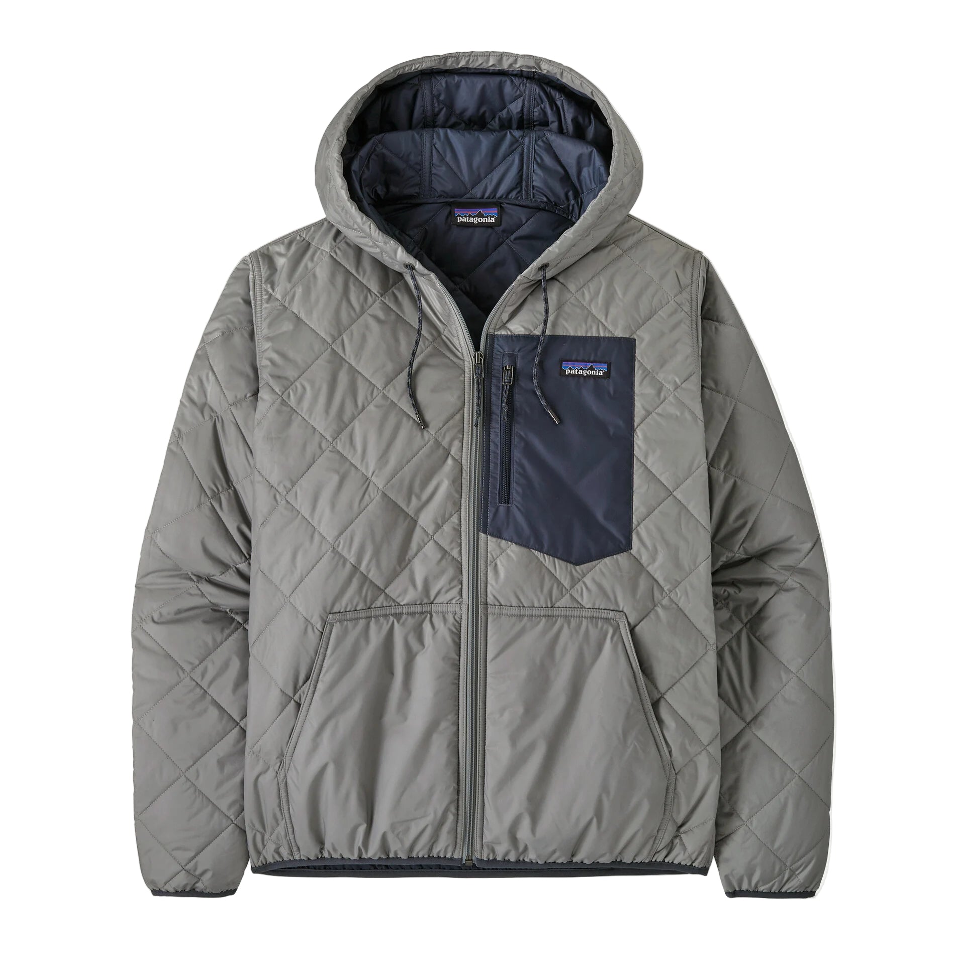 Men's Diamond Quilted Bomber Hoody